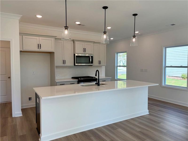 Furnished interior view inside a new home in Cherokee Township, Acworth (Image 7). Furnished interior view inside a new home in Cherokee Township, Acworth (Image 7).