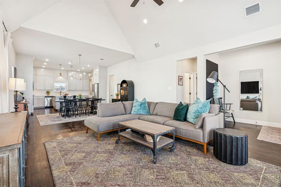 Furnished interior view inside a new home in , Burleson (Image 9). Furnished interior view inside a new home in , Burleson (Image 9).