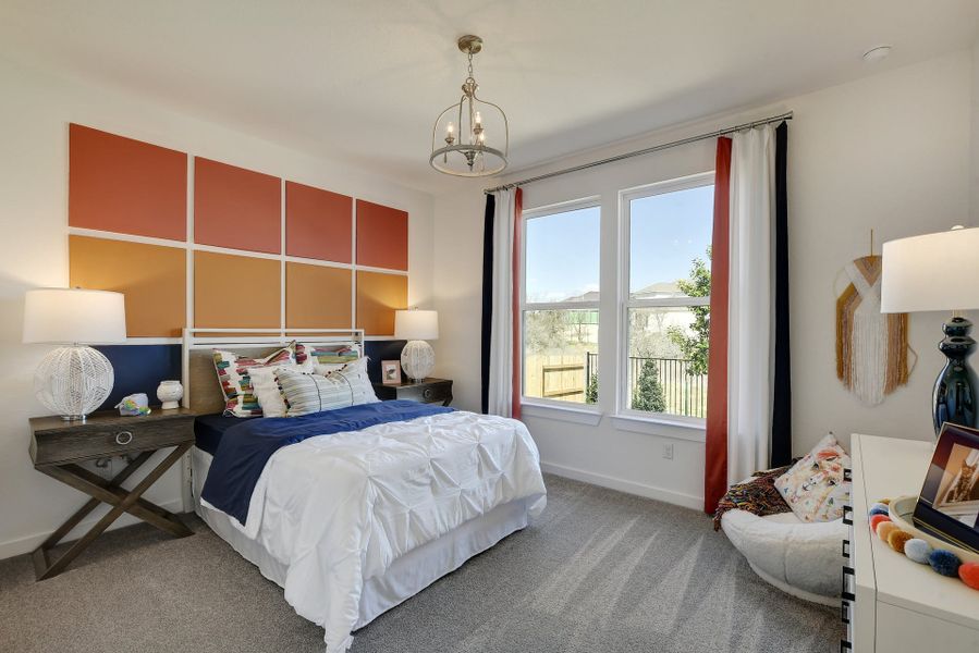 Representative furnished interior of a home built from the Jester by Scott Felder Homes in Prominence, San Antonio (Image 11).