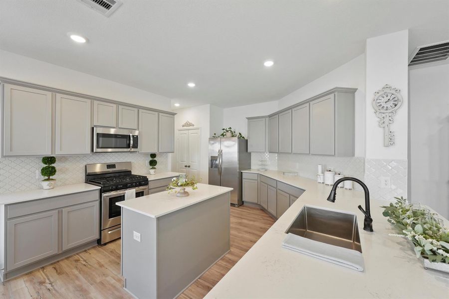 Furnished interior view inside a new home in Sterling Point at Baytown Crossings: Wildflower II Collection, Baytown (Image 22).