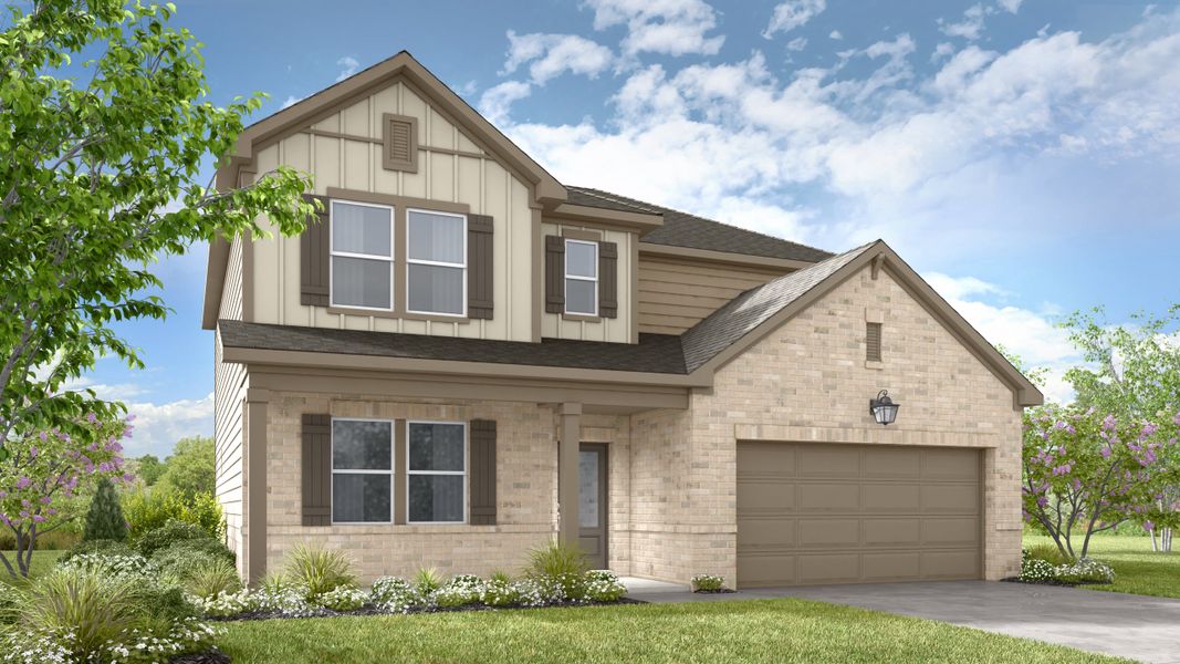 Representative exterior photo of a completed home built from the Aspire by Taylor Morrison in Weatherfield, Buford, GA (Image 7).