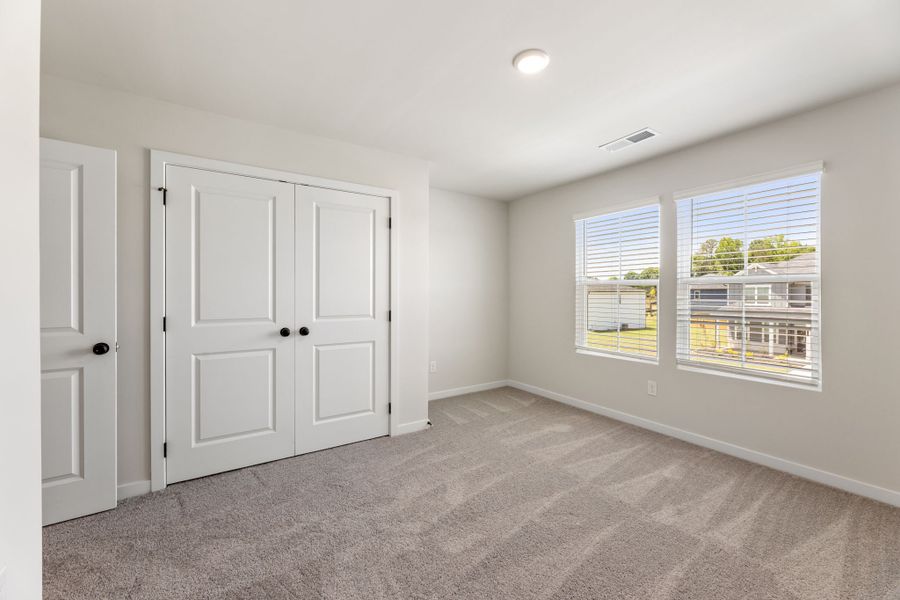 A room with white doors. A room with white doors.