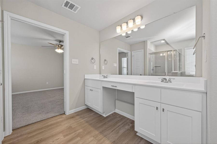 Furnished interior view inside a new home in Woodland Lakes, Houston (Image 4). Furnished interior view inside a new home in Woodland Lakes, Houston (Image 4).