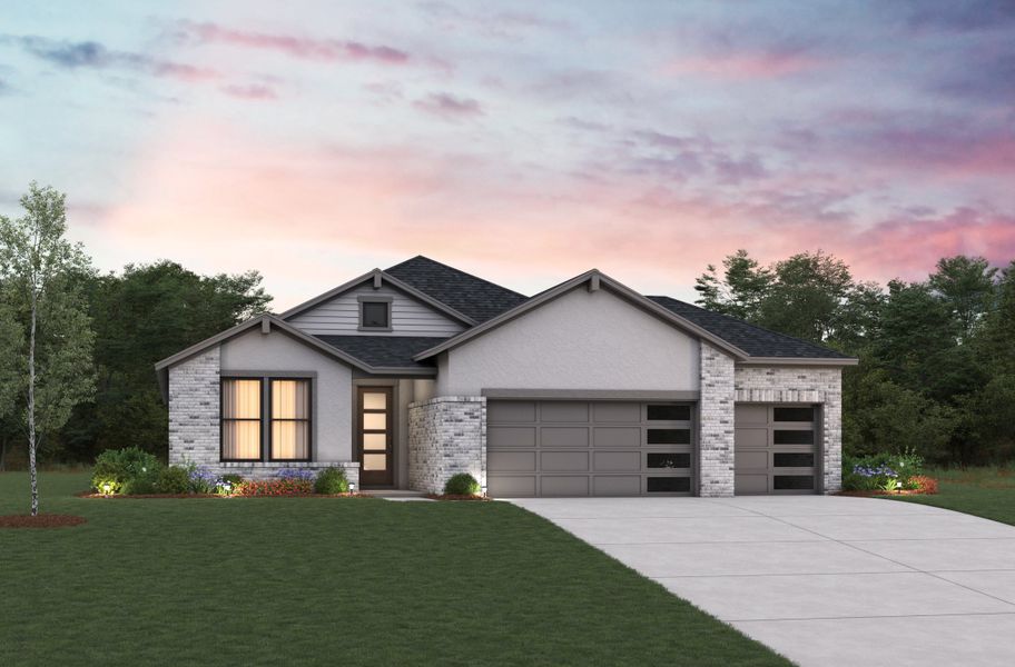 Representative exterior photo of a completed home built from the Cameron by Beazer Homes in Pinevale, Tomball, TX (Image 3).