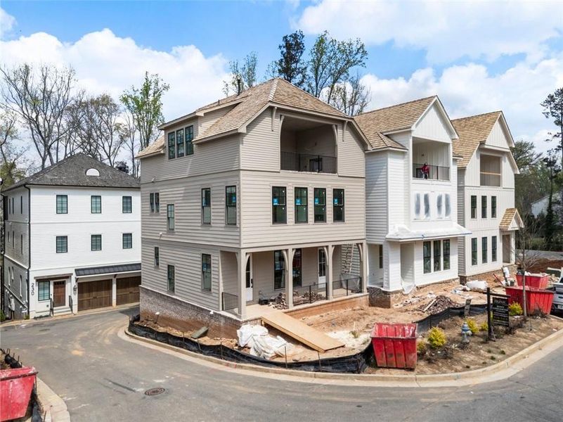 In-progress construction of a new home in , Alpharetta, GA (Image 28).