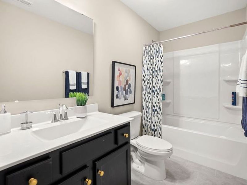 Representative furnished interior of a home built from the Preston by True Homes in Edgewater - The Cottages, Lancaster (Image 17).