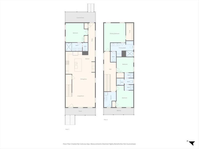 2D floor plan layout of this home in , Galveston, TX (Image 4).