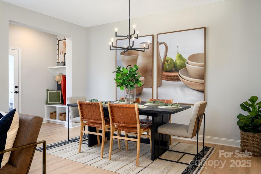 Furnished interior view inside a new home in North Creek Village, Huntersville (Image 16).