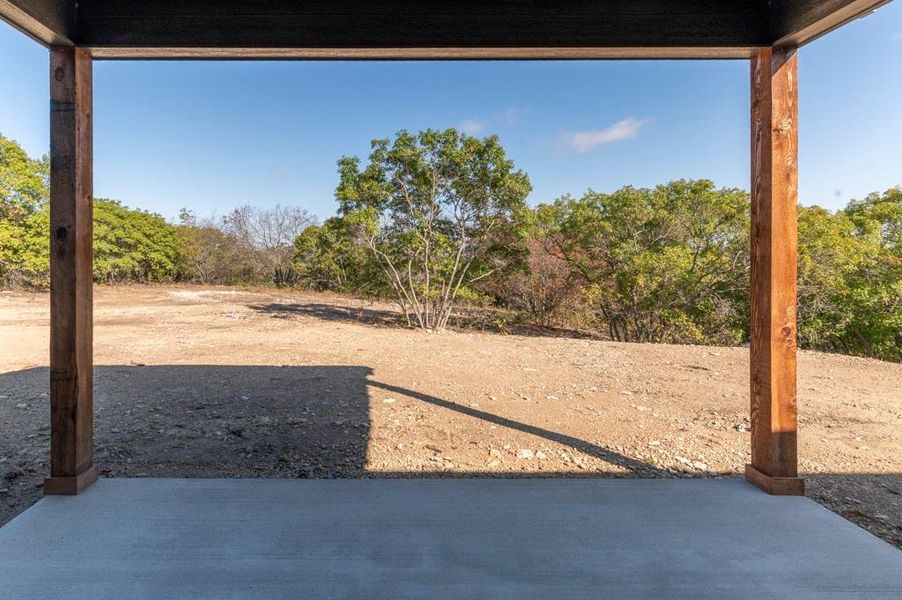 View of yard featuring a patio
