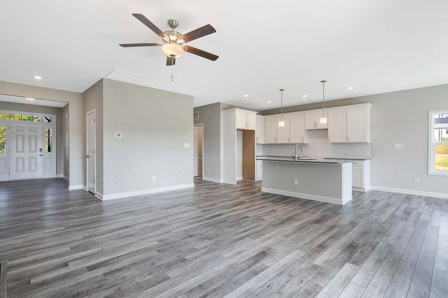Representative unfurnished interior of a home built from the Dogwood by Caviness & Cates Communities in Maggie Way, Wendell (Image 103).