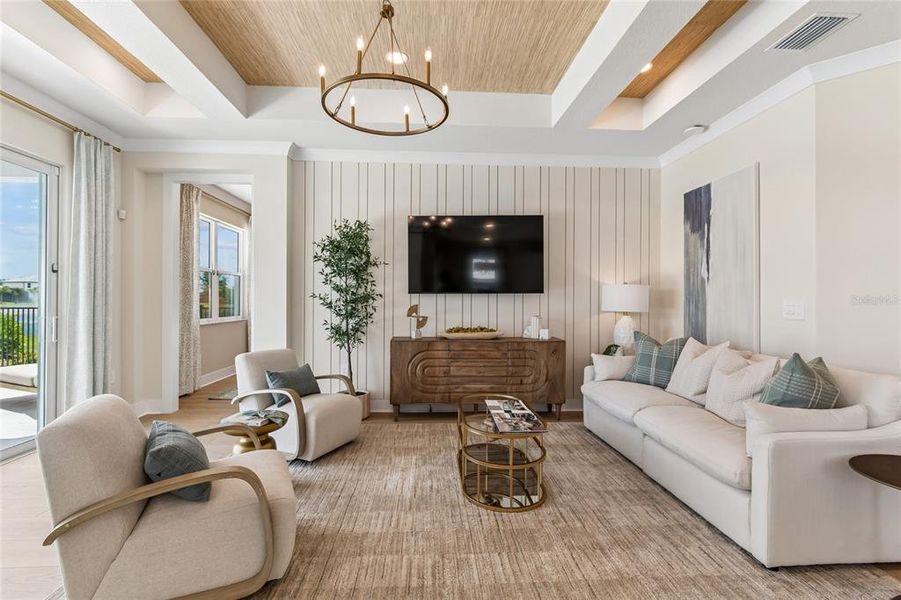 Furnished interior view inside a new home in Cassata Lakes, Nokomis (Image 9).