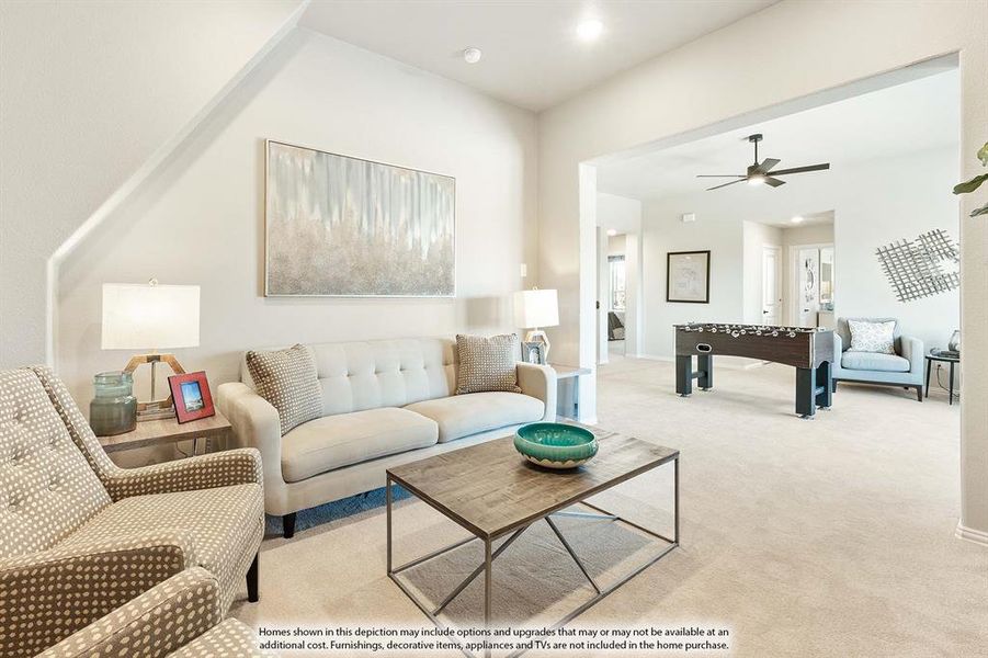 Furnished interior view inside a new home in Willow Wood, McKinney (Image 3).