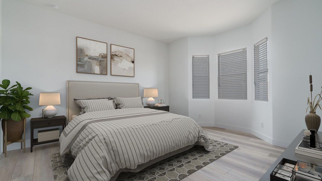 Representative furnished interior of a home built from the Pinehurst by William Ryan Homes in Fairways in Victory at Verrado, Buckeye (Image 19).