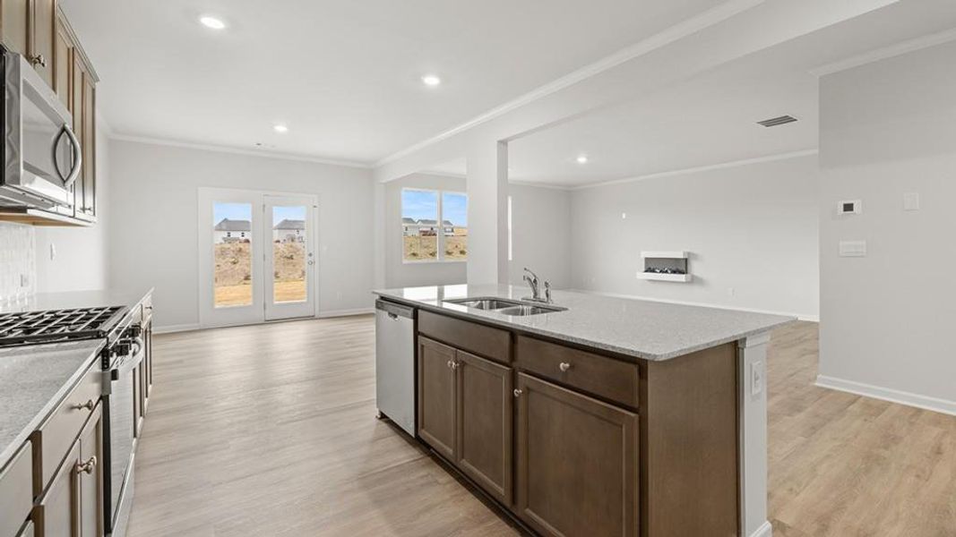 Furnished interior view inside a new home in Hamptons at Riverwood South, Dallas (Image 9).