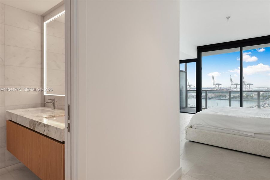 Furnished interior view inside a new home in , Miami Beach (Image 5).