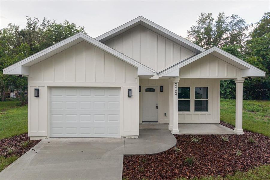 Front exterior of a new home in , Gainesville, FL, highlighting curb appeal (Image 2). Front exterior of a new home in , Gainesville, FL, highlighting curb appeal (Image 2).