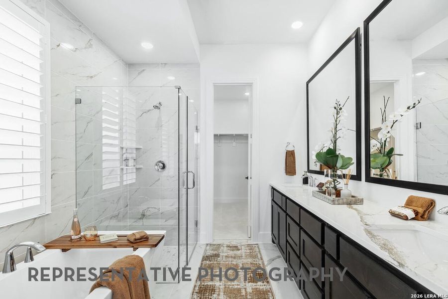 Furnished interior view inside a new home in The Ranches at Creekside, Boerne (Image 43).