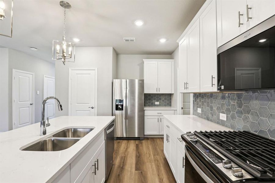 Furnished interior view inside a new home in Simpson Crossing - Spring Series, McKinney (Image 6). Furnished interior view inside a new home in Simpson Crossing - Spring Series, McKinney (Image 6).