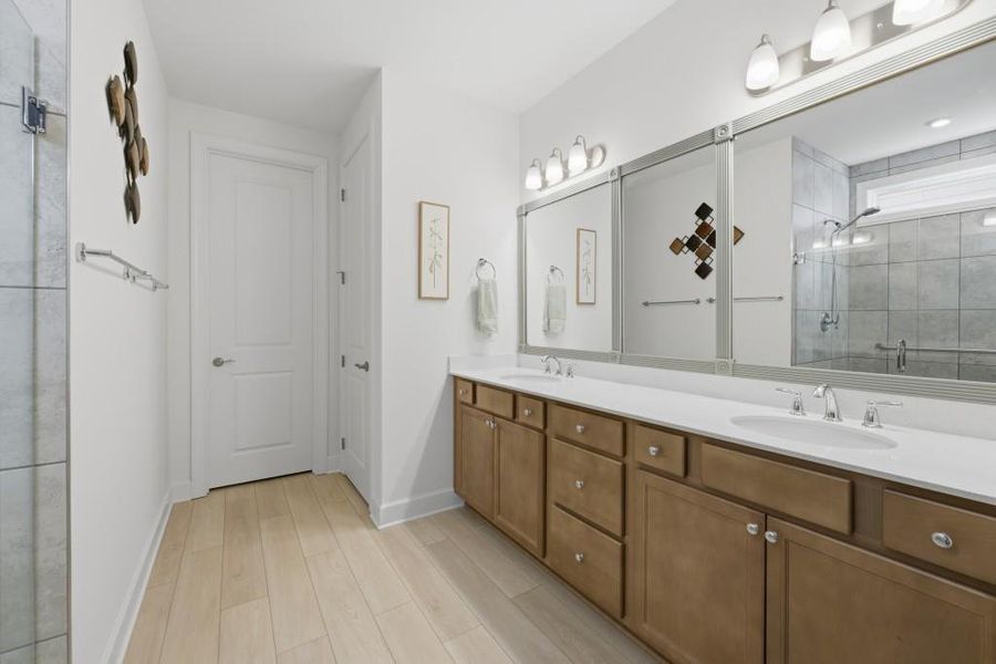 Furnished interior view inside a new home in , Hoschton (Image 8).