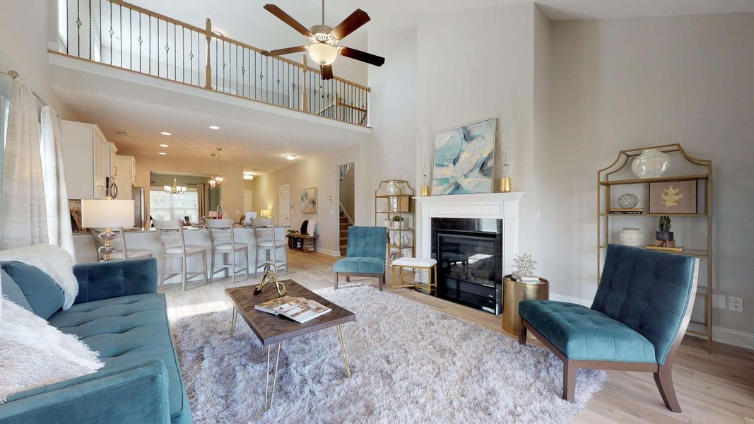 Representative furnished interior of a home built from the Rivermist by Caviness & Cates Communities in Maggie Way, Wendell (Image 172).
