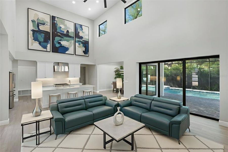 Furnished interior view inside a new home in , Sarasota (Image 7).