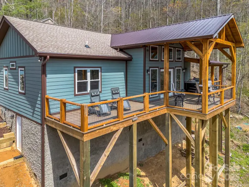 Exterior details and patio area of a home in , Hendersonville (Image 22).