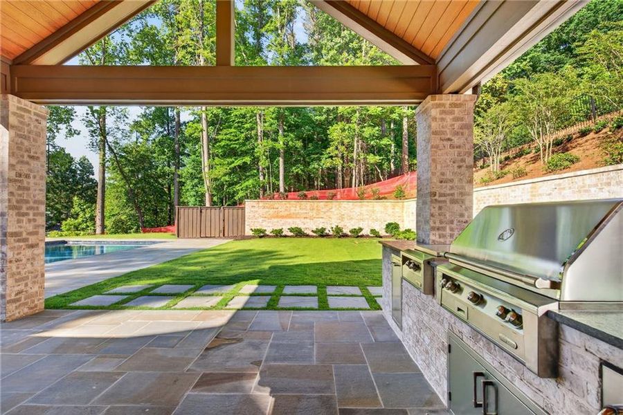Exterior details and patio area of a home in , Atlanta (Image 3).