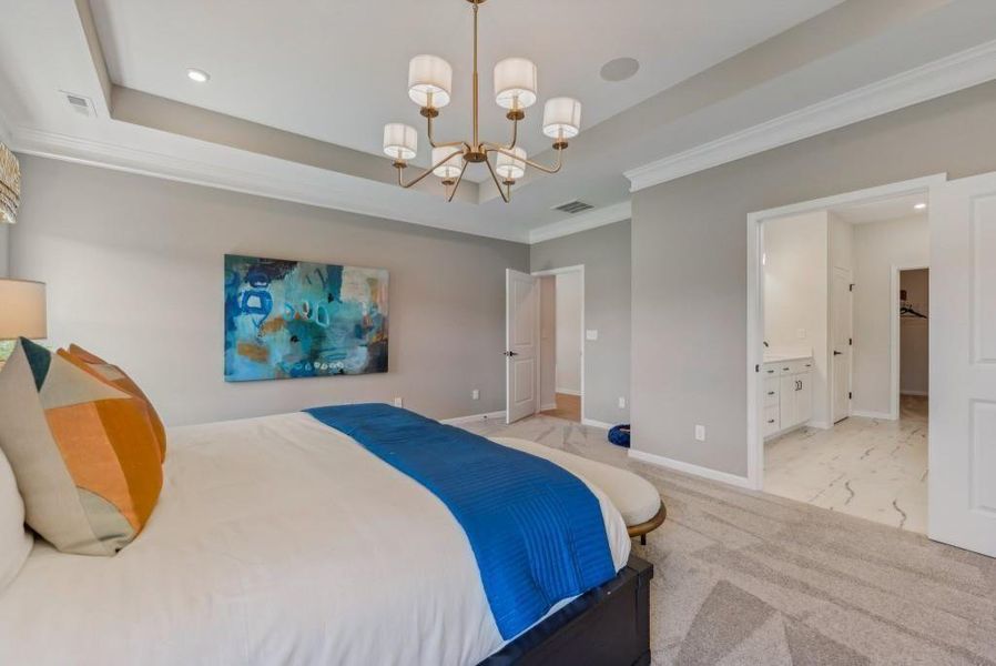 Furnished interior view inside a new home in Jones Ridge, Dallas (Image 26).