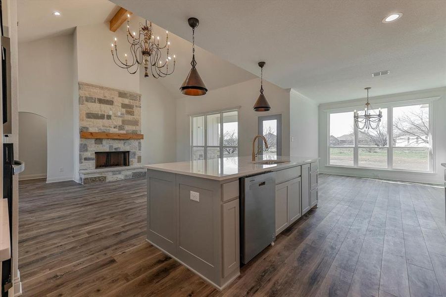 Furnished interior view inside a new home in , Fort Worth (Image 11). Furnished interior view inside a new home in , Fort Worth (Image 11).