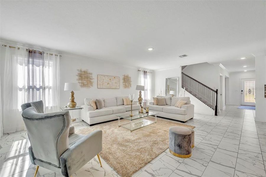 Furnished interior view inside a new home in , Leesburg (Image 19).