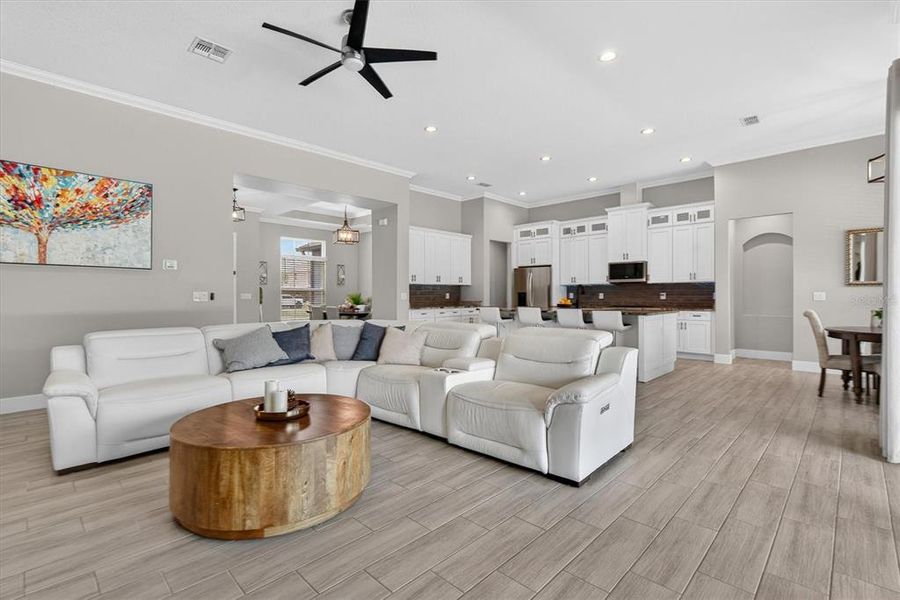 Furnished interior view inside a new home in , Orlando (Image 5). Furnished interior view inside a new home in , Orlando (Image 5).