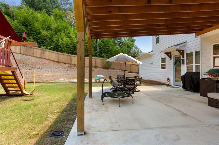 Exterior details and patio area of a home in , Marietta (Image 3).