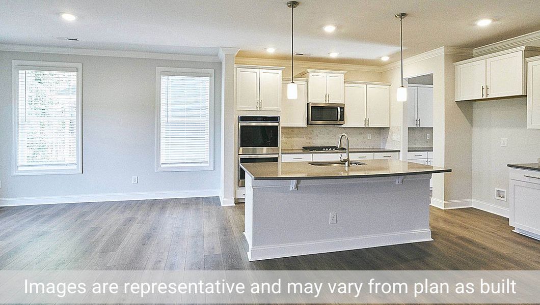 Furnished interior view inside a new home in The Manors at Winston Pointe, Clayton (Image 4).