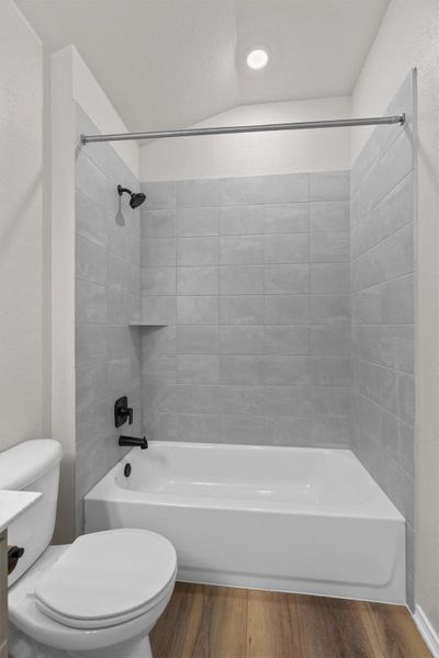 Furnished interior view inside a new home in , Manor (Image 19).