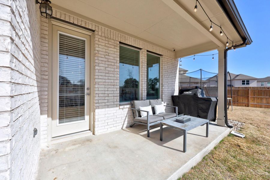 View of patio / terrace with fence and area for grilling