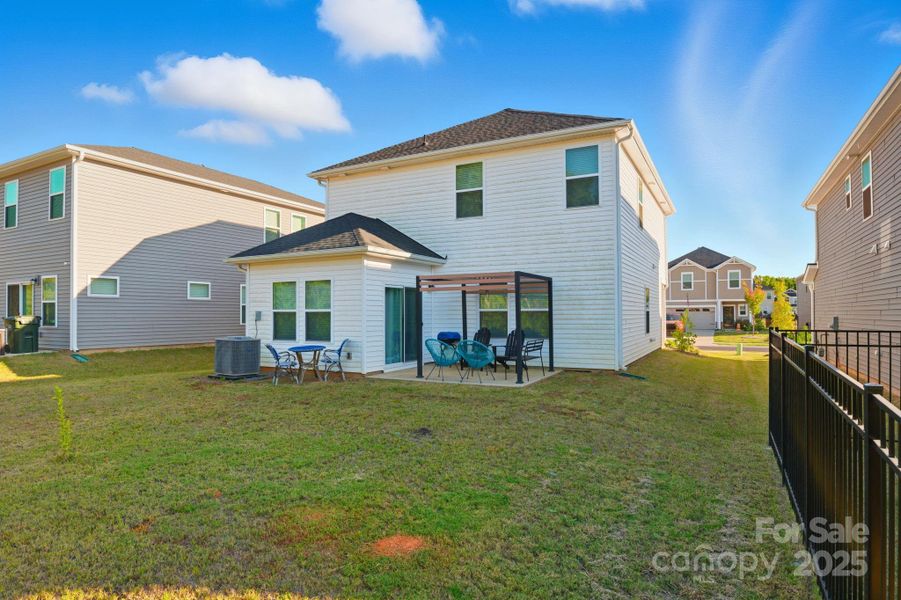 Exterior details and patio area of a home in , York (Image 16). Exterior details and patio area of a home in , York (Image 16).