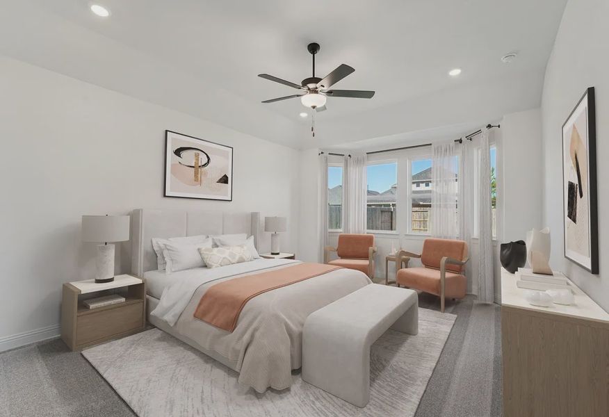 Plan 4046 primary bed - staged - 9 of 18 Plan 4046 primary bed - staged - 9 of 18