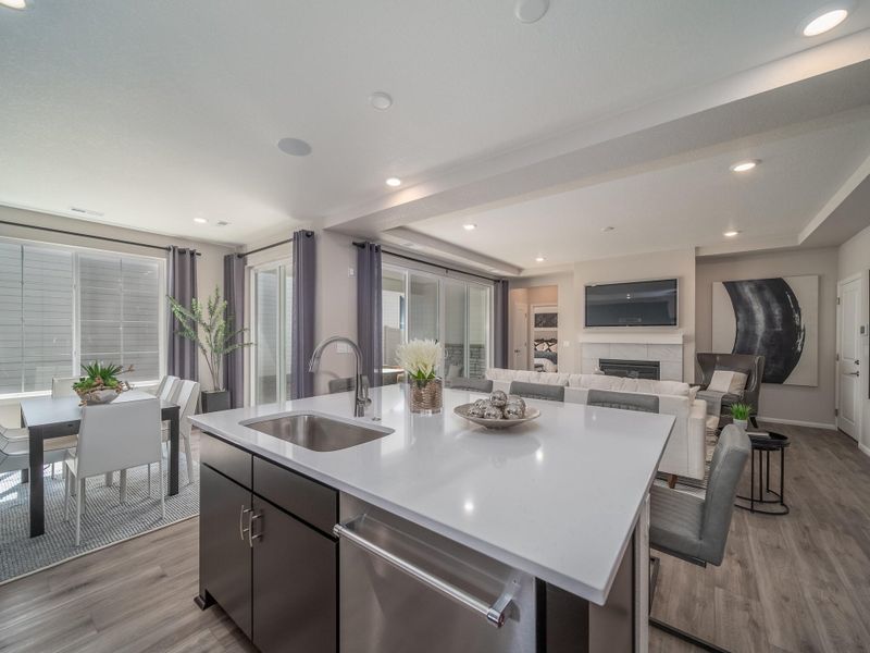 Furnished interior view inside a new home in The Reserve at Green Valley Ranch, Aurora (Image 8).
