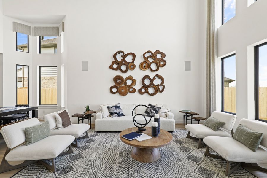 Furnished interior view inside a new home in Harvest Green 50', Richmond (Image 18).