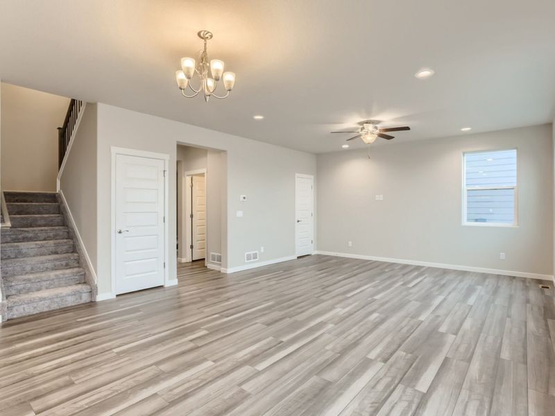 Representative unfurnished interior of a home built from the Pearl by View Homes in Lochbuie Station – Jewel Collection, Lochbuie (Image 12).