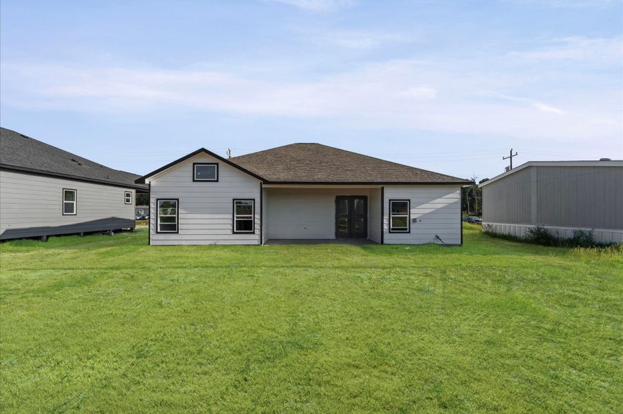 Generous lot offering plenty of space for play, gardening, or future projects—no HOA and low tax rate. Photos are representative of the same floor plan built by this builder. Finishes will be the same or similar.