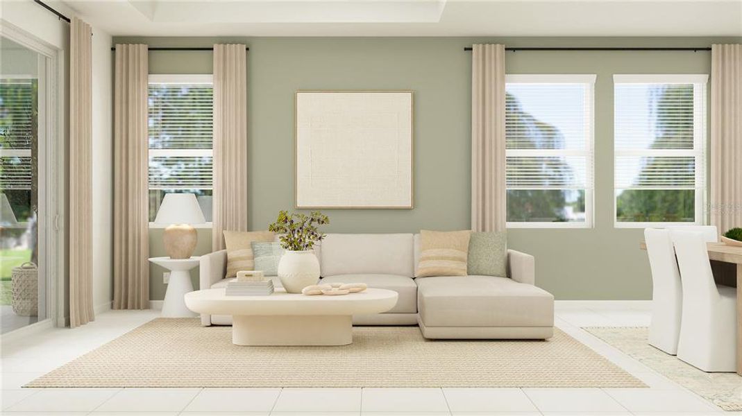 Furnished interior view inside a new home in , Groveland (Image 22).