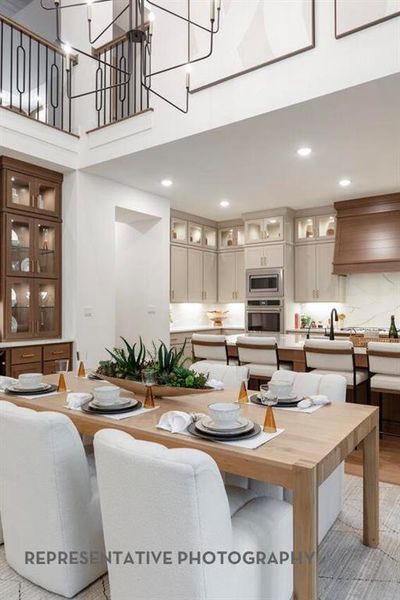 Furnished interior view inside a new home in Sandbrock Ranch, Aubrey (Image 11).