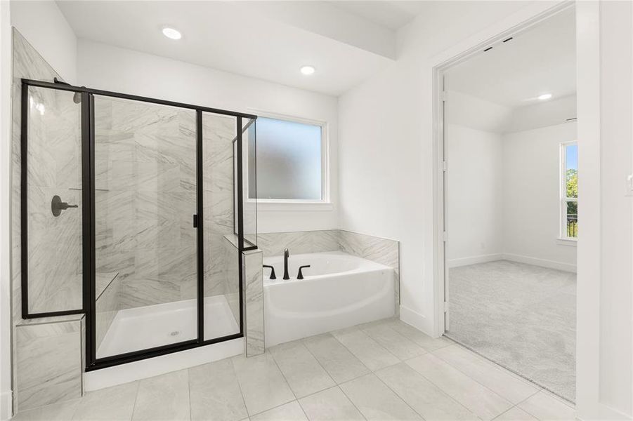 Furnished interior view inside a new home in Inspiration Collection at Union Park, Little Elm (Image 10).