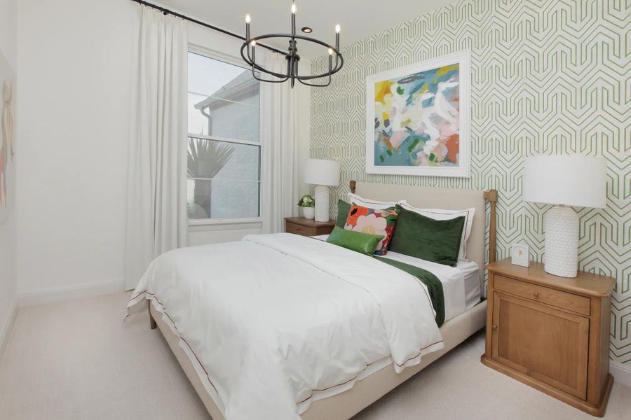 Representative furnished interior of a home built from the Dakota by Drees Custom Homes in Grand Central Park, Conroe (Image 20).