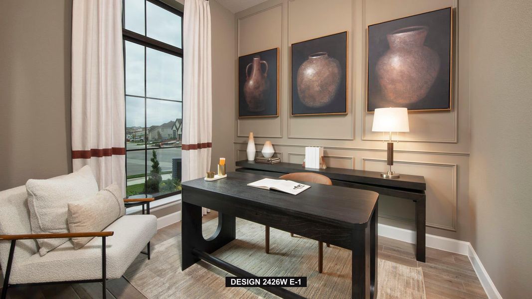 Furnished interior view inside a new home in Lariat 45', Liberty Hill (Image 8).