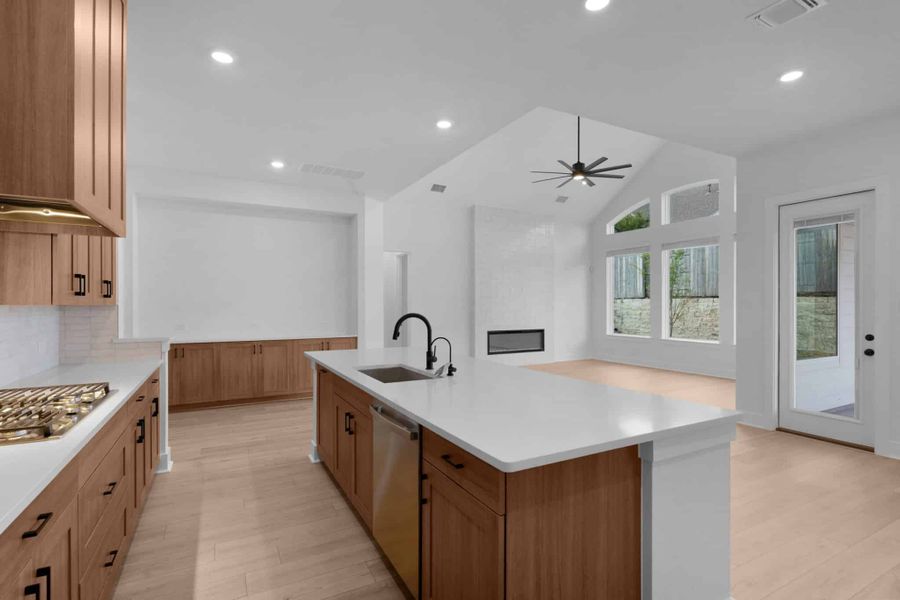 Furnished interior view inside a new home in Lariat, Liberty Hill (Image 6).