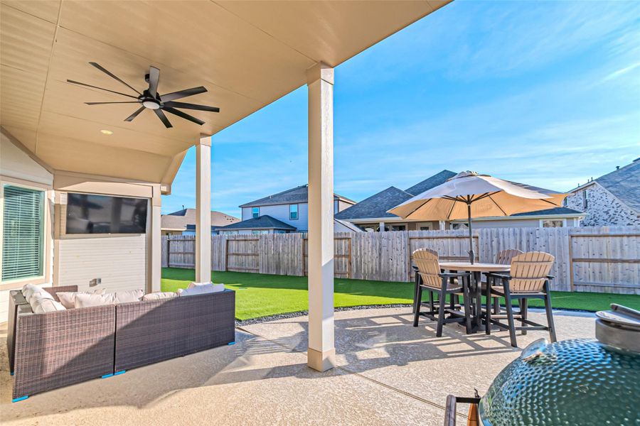 Exterior details and patio area of a home in , Cypress (Image 23). Exterior details and patio area of a home in , Cypress (Image 23).