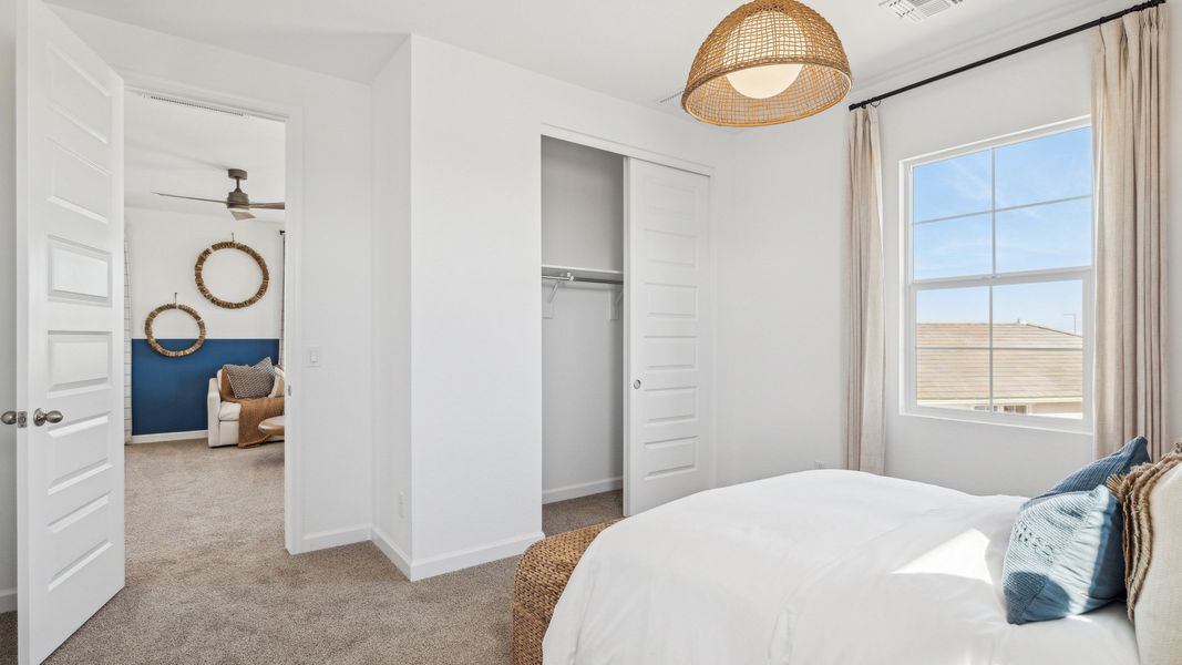 Representative furnished interior of a home built from the Yellowstone by D.R. Horton in Westpark, Buckeye (Image 34).