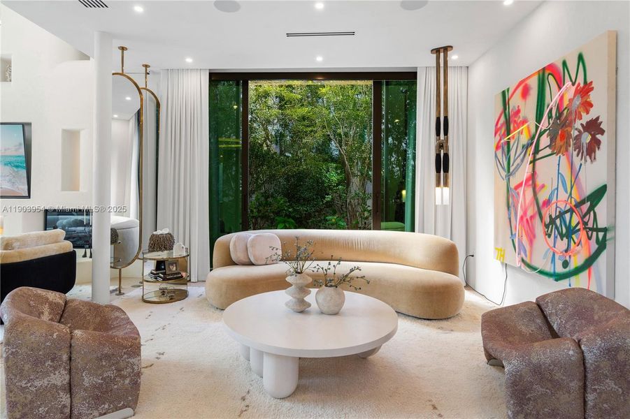 Furnished interior view inside a new home in , Miami Beach (Image 13).